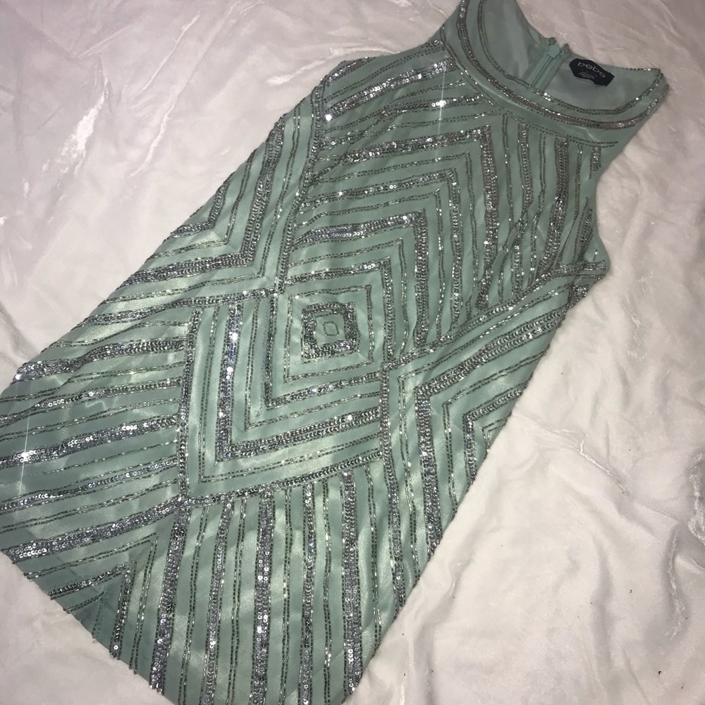 BEBE rhinestone dress